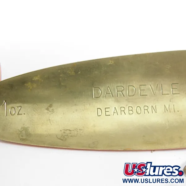 Eppinger Dardevle Skeddrag, Vit/Orange/Mässing, 28g, Mässing, #0858