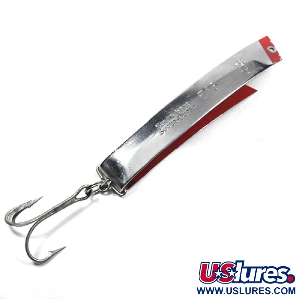 South Bend Super-Duper 516 Skeddrag, Nickel / Röd, 18g, Vintage, #0864
