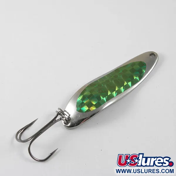 Dardevle Cop-E-Cat 7300 Skeddrag, Nickel/Grön, 10g, Bikake, #0874