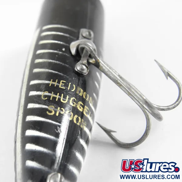 Popper Heddon Chugger Spook, Svart/Vit/Röd, 14g, Ytbete, #0875