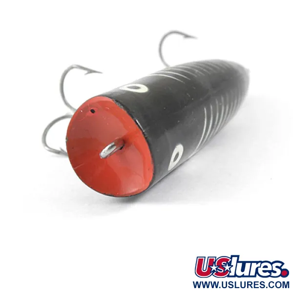 Popper Heddon Chugger Spook, Svart/Vit/Röd, 14g, Ytbete, #0875