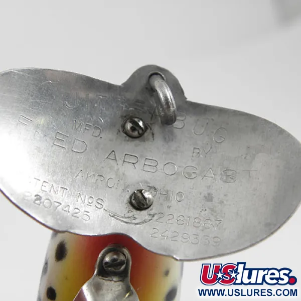 Fred Arbogast Jitterbug Ytbete, Tiger, 10g, Vintage, #0880