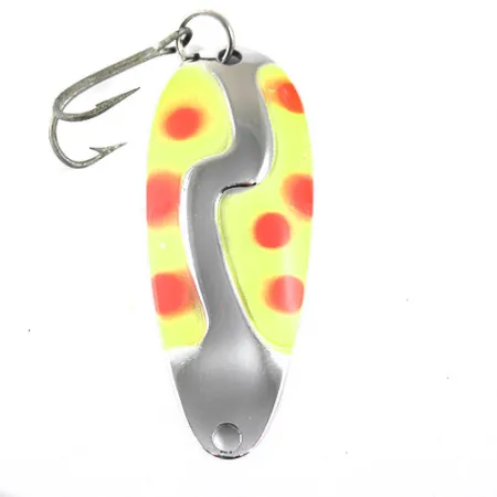 Kushner Kush Spoon Skeddrag, Gul/Röd/Nickel, 9g, S-kurva, #0911