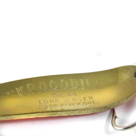 Luhr Jensen Krocodile Die #4 Skeddrag, Orange/Mässing, 17g, #0914