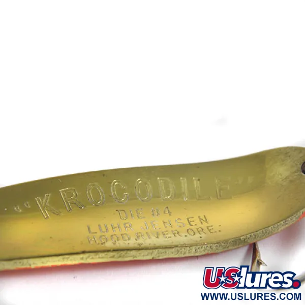 Luhr Jensen Krocodile Die #4 Skeddrag, Orange/Mässing, 17g, #0914