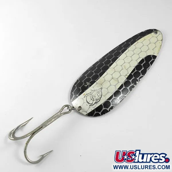 Dardevle Huskie Junior Skeddrag, Svart/Vit/Nickel, 58g, #0919