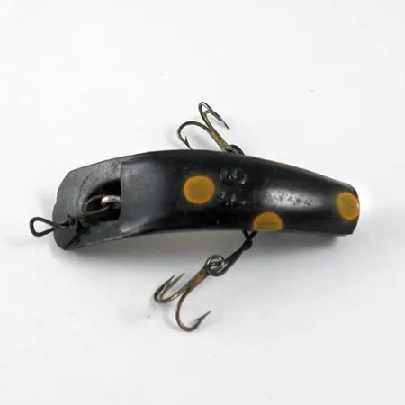 Worden's Lures Flatfish F6 Wobbler, Gul / Svart, 3g, #0930