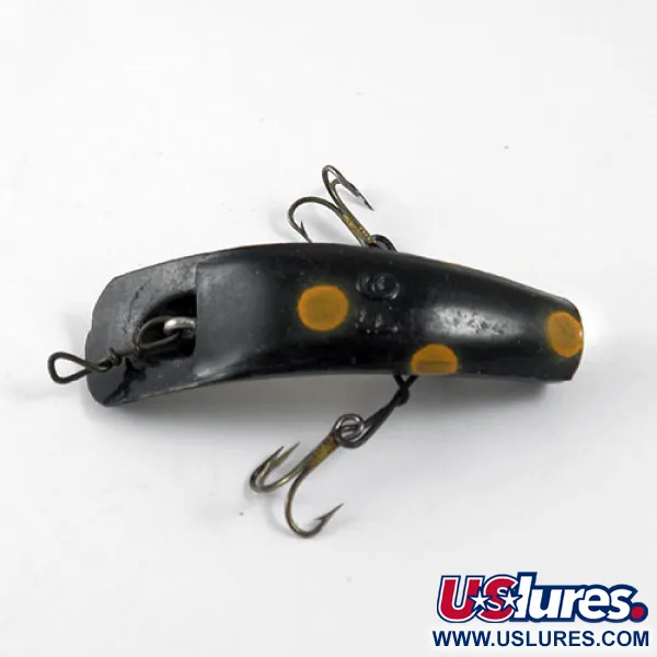 Worden's Lures Flatfish F6 Wobbler, Gul / Svart, 3g, #0930
