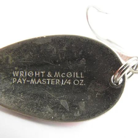 Wright & McGill Pay-Master Skeddrag, Röd/Vit/Nickel, 7g, Vintage, #0941