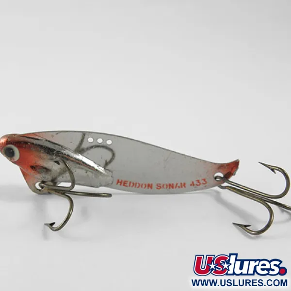 Heddon Sonar 433 Blade-bete, Nickel / Röd, 14g, USA, #0945