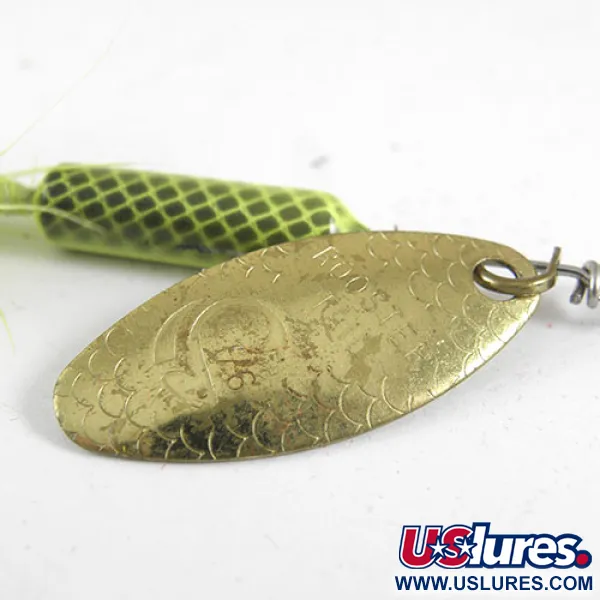 Worden’s Original Rooster Tail Spinnare, Fluogrön/Mässing, 7g, #0979