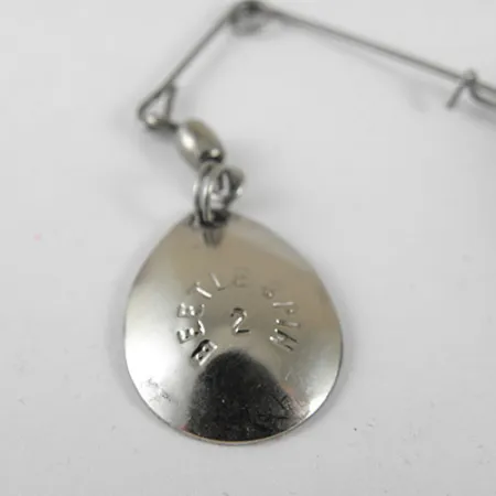 Johnson Beetle Spin Spinnerbait, Nickel/Svart, 9g, räfflad, #0980