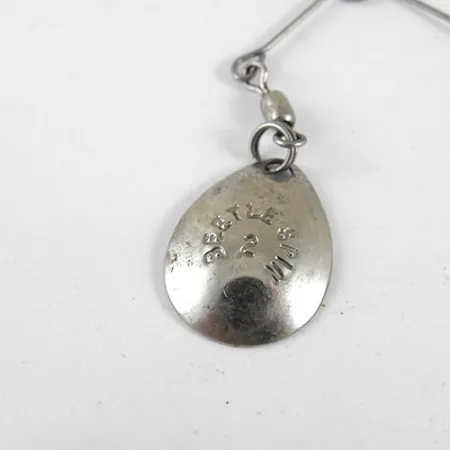 Johnson Beetle Spin Spinnerbait, Nickel / Svart, 3.5g, USA, #0981