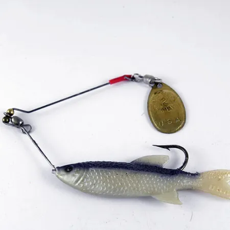 Mepps 2 Original french spinner Spinnerbait, Blå/Vit, 15g, #0985