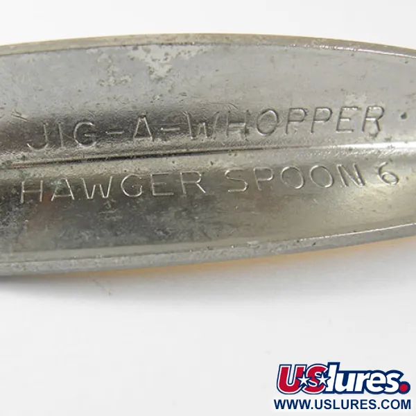 HT Enterprises Jig-A-whooper Hawgler spoon #6 Skeddrag, Silver, 21g, #1019