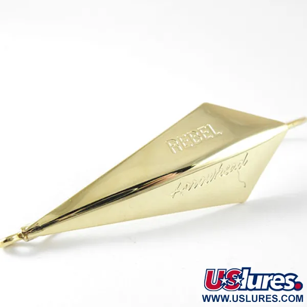 Rebel Weedless ArrowHead Vassdrag, Guld, 14g, guldpläterad, #1023