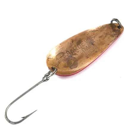 Eppinger Dardevle Imp Skeddrag, Röd/Vit/Koppar, 11g, Vintage, #1033