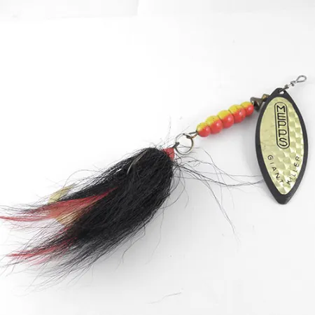 Mepps Giant Killer Spinnare, Svart/Hologram, 30g, Videblad, #1088