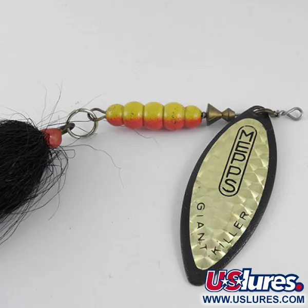 Mepps Giant Killer Spinnare, Svart/Hologram, 30g, Videblad, #1088