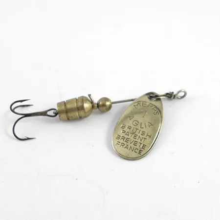 Mepps Aglia 1 Spinnare, Mässing, 3,5g, Fransk Patent, #1102
