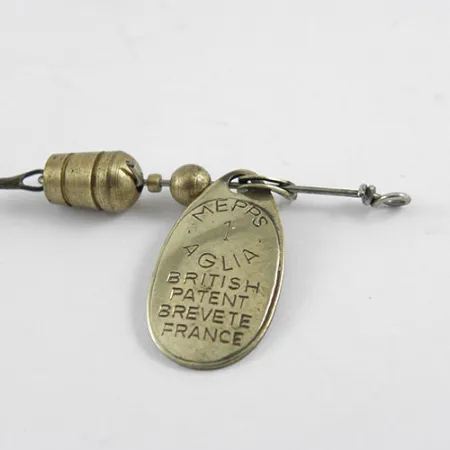 Mepps Aglia 1 Spinnare, Mässing, 3,5g, Fransk Patent, #1102