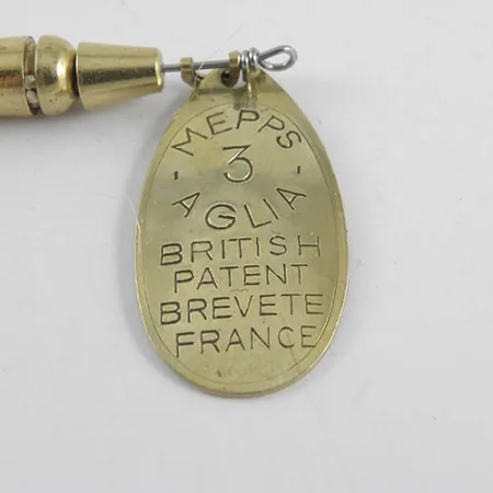 Mepps Aglia 3 Spinnare, Mässing, 7g, Rött Hölje, #1104