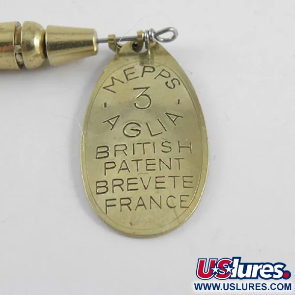 Mepps Aglia 3 Spinnare, Mässing, 7g, Rött Hölje, #1104