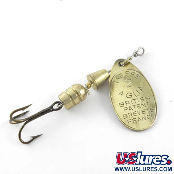 Mepps Aglia 2 Spinnare, Mässing, 4.5g, Konrotation, #1128