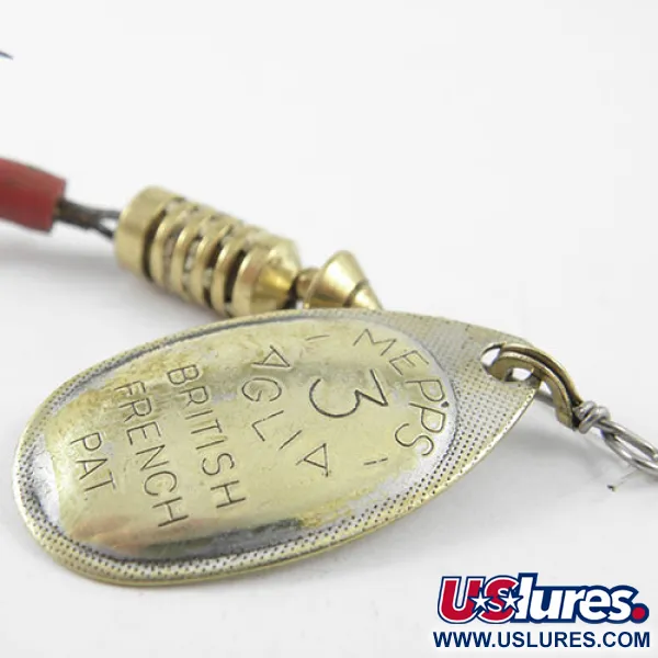 Mepps Aglia 3 Spinnare, Mässing, 7g, Konrotationssystem, #1153