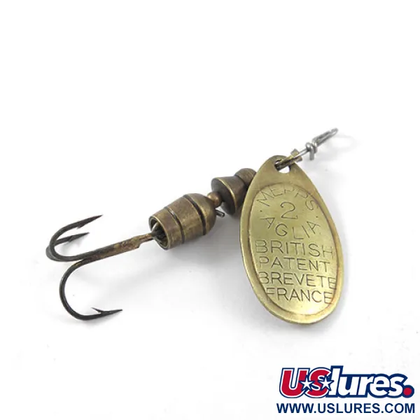 Mepps Aglia 2 Spinnare, Mässing, 4,5g, Vintage, #1154