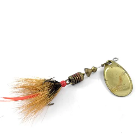 Mepps Aglia 2 dressed Spinnare, Mässing, 4,7g, Naturhårskrok, #1156