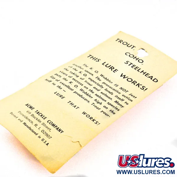 Acme K.O. Wobbler Skeddrag, Orange, 14g, Sonic Flipper, #1159