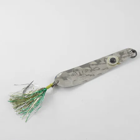 Luhr Jensen Flutter Spoon Skeddrag, Nickel / Yellow, 4g, Tinsel, #1166