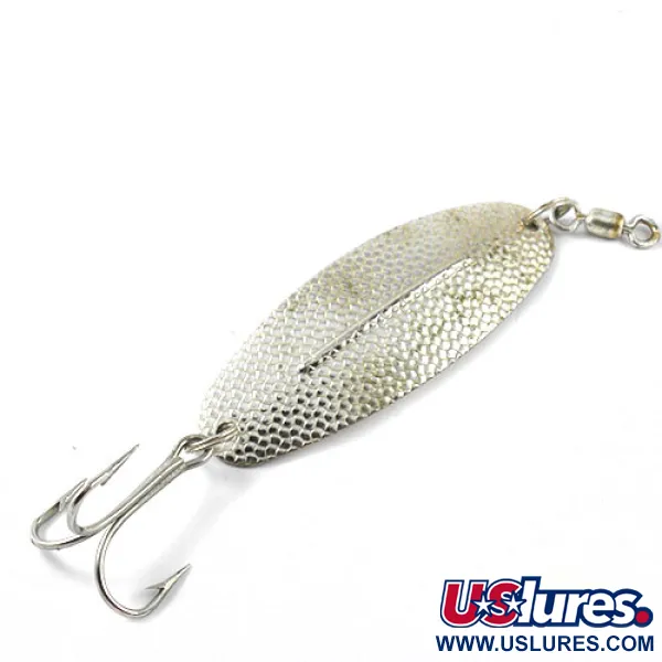 Williams Wabler Skeddrag, Silver försilvrat, 28g, Hamrad yta, #1188