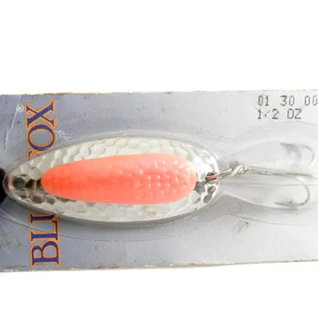 Blue Fox Pixee Skeddrag, Nickel / Fluo Orange, 14g, Hamrad, #1336