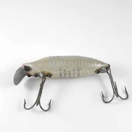 Heddon River Runt Floater, Vit / Grå, 12,5g, Vintage, #1354