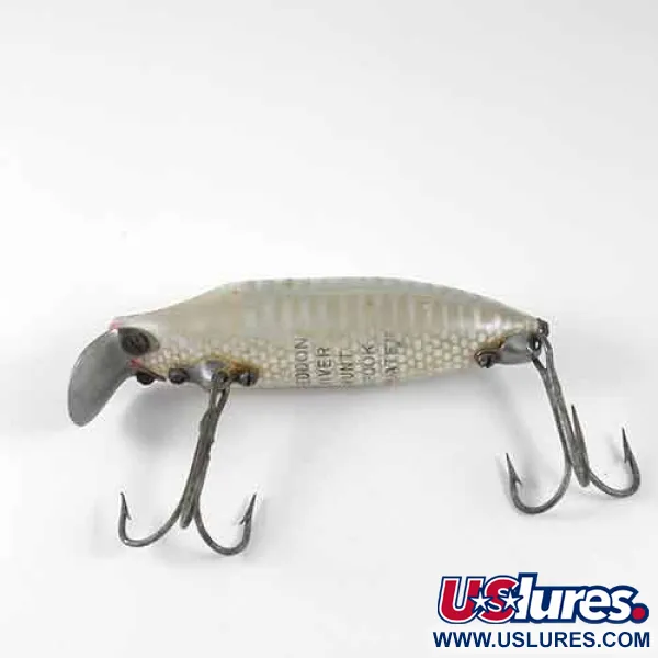 Heddon River Runt Floater, Vit / Grå, 12,5g, Vintage, #1354