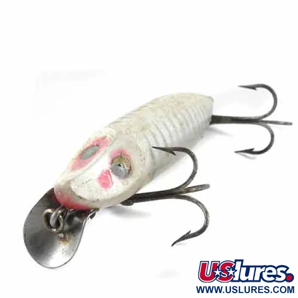 Heddon River Runt Floater, Vit / Grå, 12,5g, Vintage, #1354