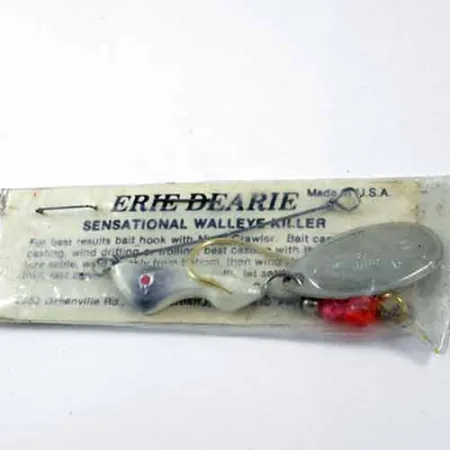 Erie Dearie Walleye Killer Spinnare, Nickel, 9g, USA-tillverkad, #1360