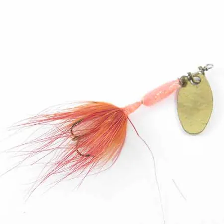 Yakima Bait Worden’s Original Rooster Tail Spinnare, Mässing/Röd, 1,6g, #1381