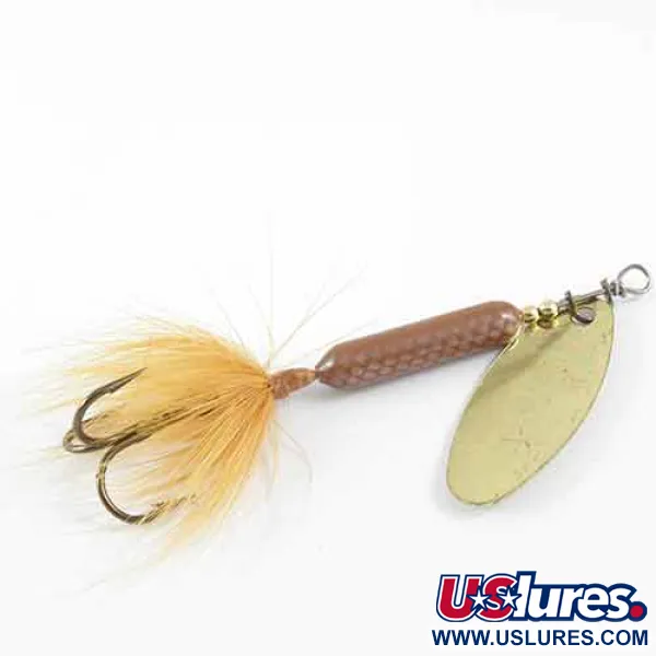 Worden’s Original Rooster Tail Spinnare, Mässing / Brun, 7g, #1389