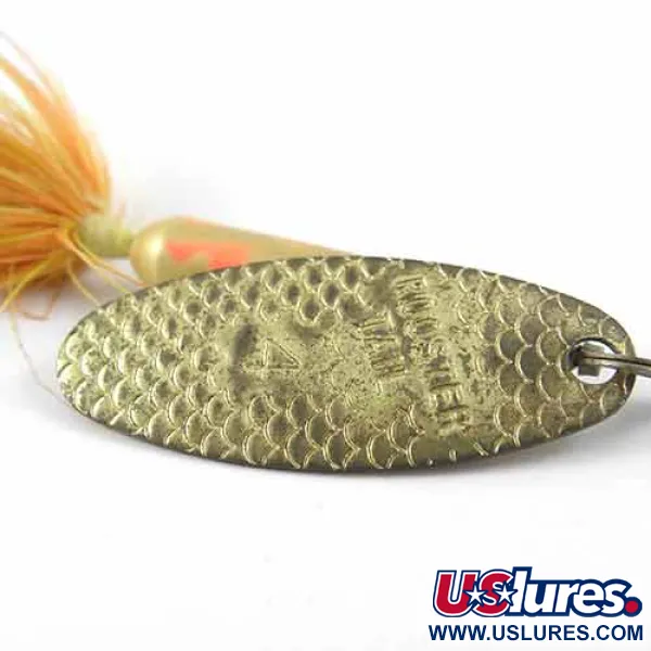 Worden’s Original Rooster Tail 4 Spinnare, Mässing/Gul/Röd, 8g, #1390