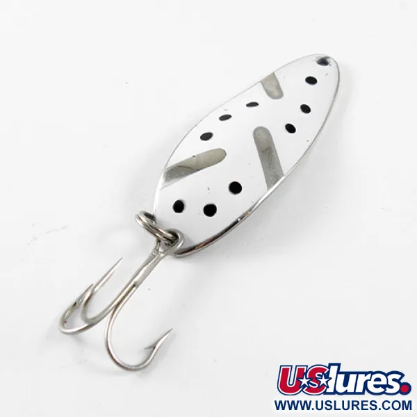 Little Cleo (Hula Girl) Skeddrag, Nickel / Vit, 10g, Vintage, #1441