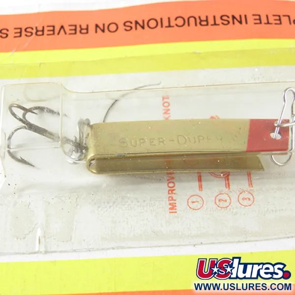 Luhr Jensen Super Duper 502 Skeddrag, Guld / Röd, 2,5g, U-form, #1457