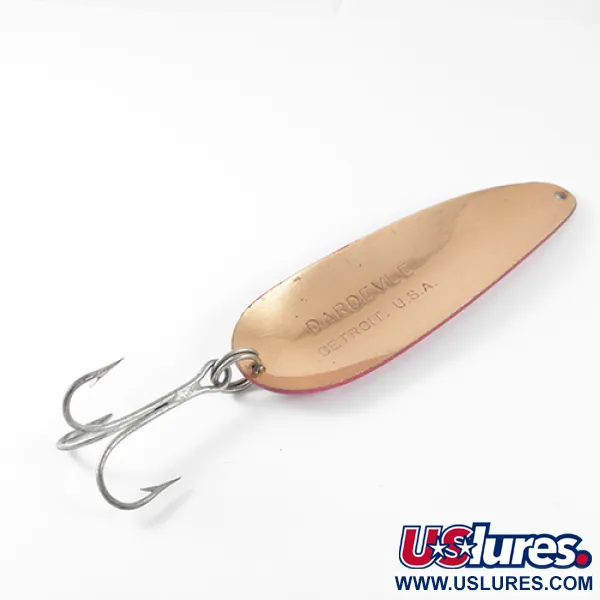 Eppinger Dardevle Skeddrag, Röd/Vit/Koppar, 28g, Kopparbaksida, #1472