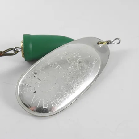 Blue Fox Super Vibrax 6 Spinnare, Nickel / Grön, 18g, Mässingsdrev, #1506