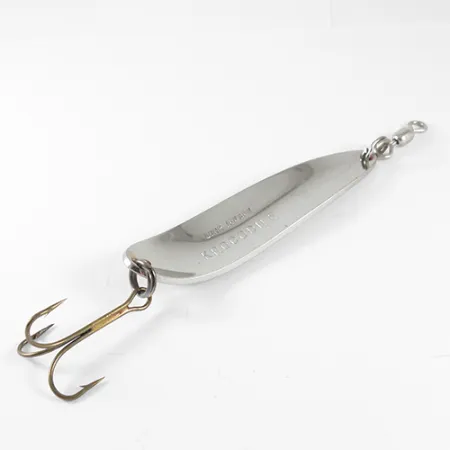 Luhr Jensen Krocodile Skeddrag, Nickel/Röd, 28g, Smal profil, #1509