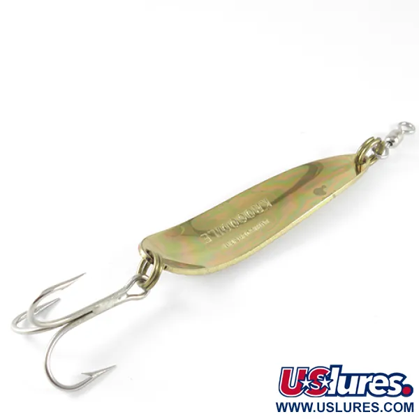 Luhr Jensen Krocodile Skeddrag, Hammered Gold/Orange, 28g, #1532