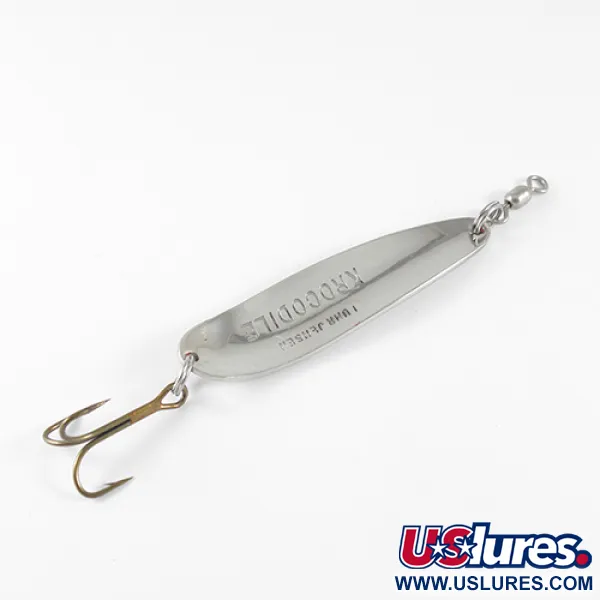 Luhr Jensen Krocodile Skeddrag, Hamrad Nickel / Röd, 14g, #1537