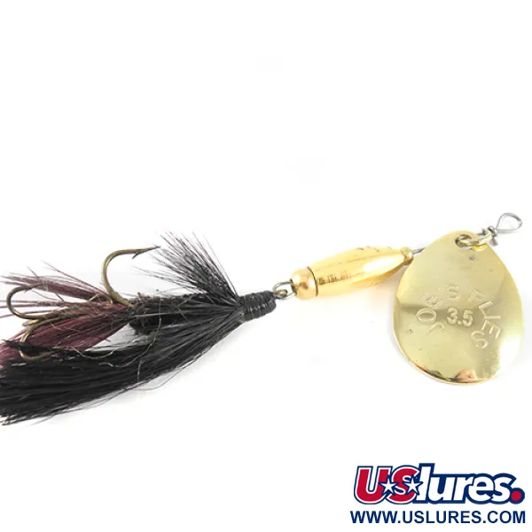 Joe's Flies Spinnare, Guld, 6g, Fjädertrailer, #1546